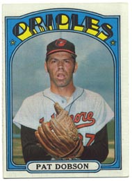 1972 Topps Baseball Cards      140     Pat Dobson